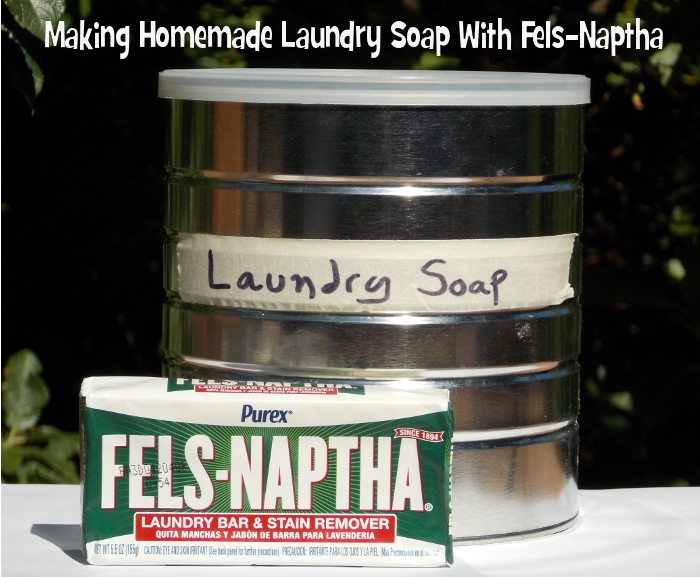 Making Homemade Laundry Soap With Fels-Naptha