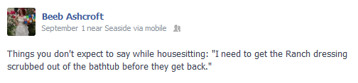 My Facebook Status...