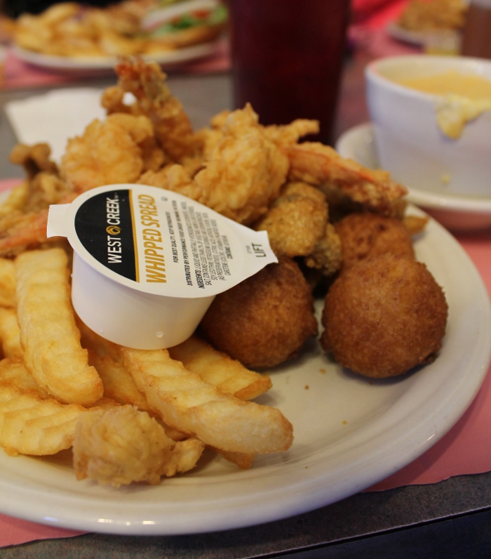 Fried catfish and grits