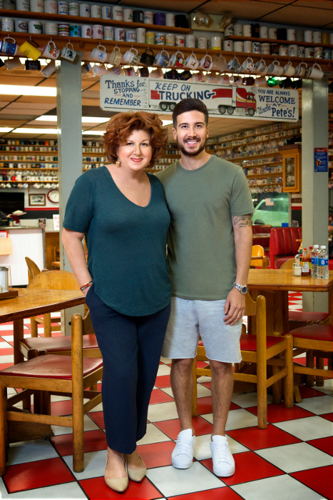 Paola and Vinny Guadagnino on Cooking Channel's Vinny & Ma Eat America