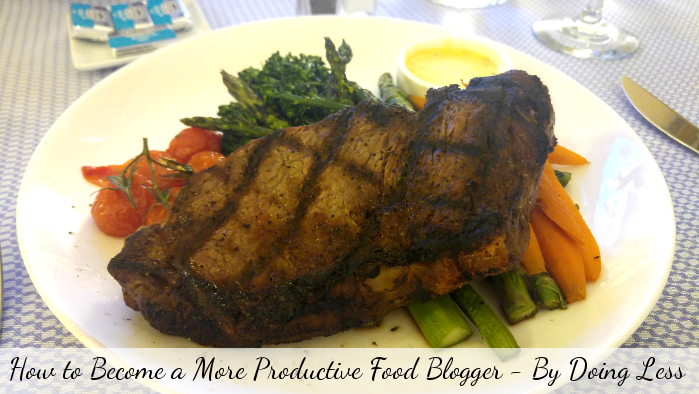 How to Become a More Productive Food Blogger - By Doing Less